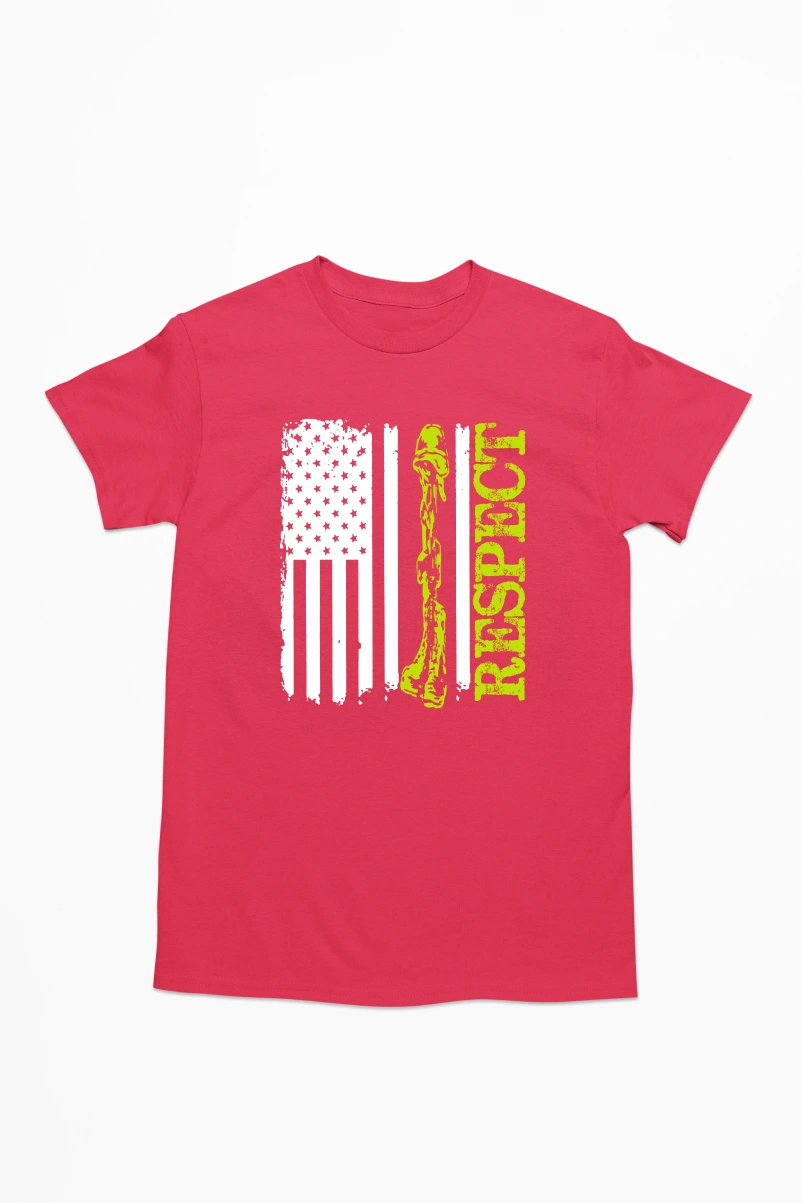Respect Men's Tshirt (Red, S)