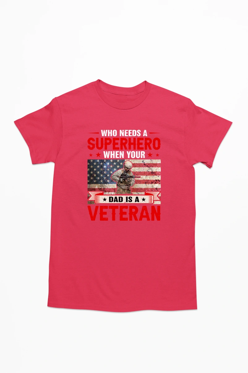 Who Needs a Superhero Men's Tshirt (Red, S)