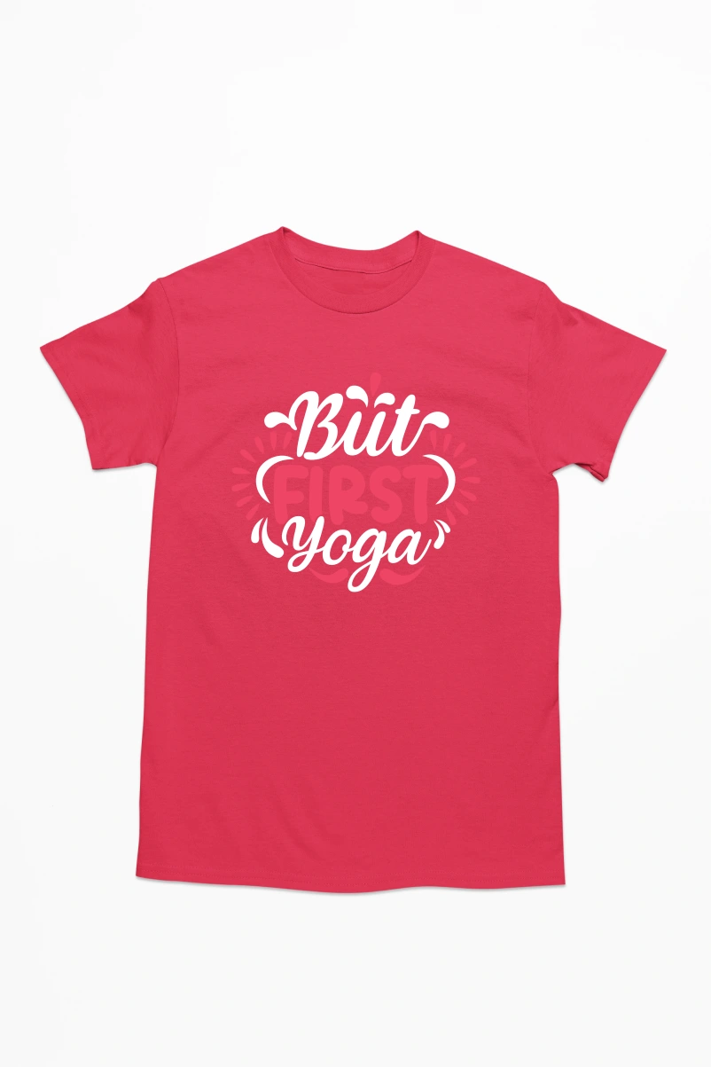 But First Yoga Men's Tshirt