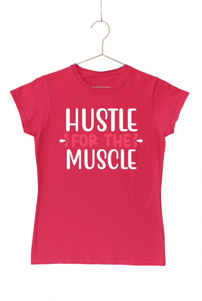 Hustle For the Muscle Women's Tshirt (Red, S)