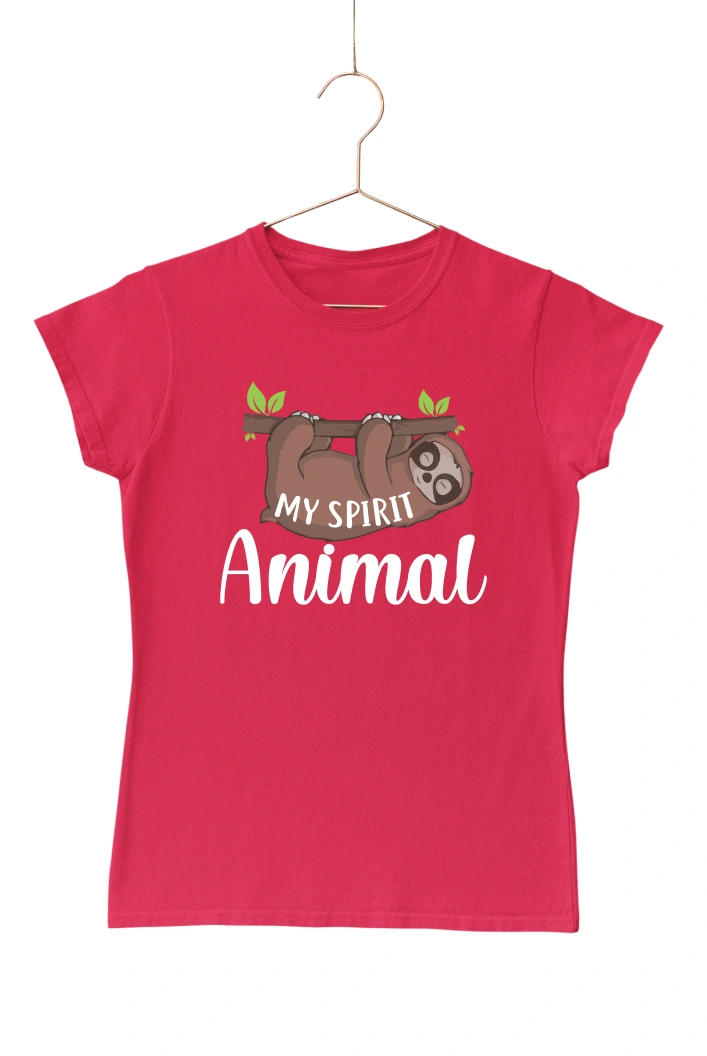 My Spirit Animal Women's Tshirt (Red, S)