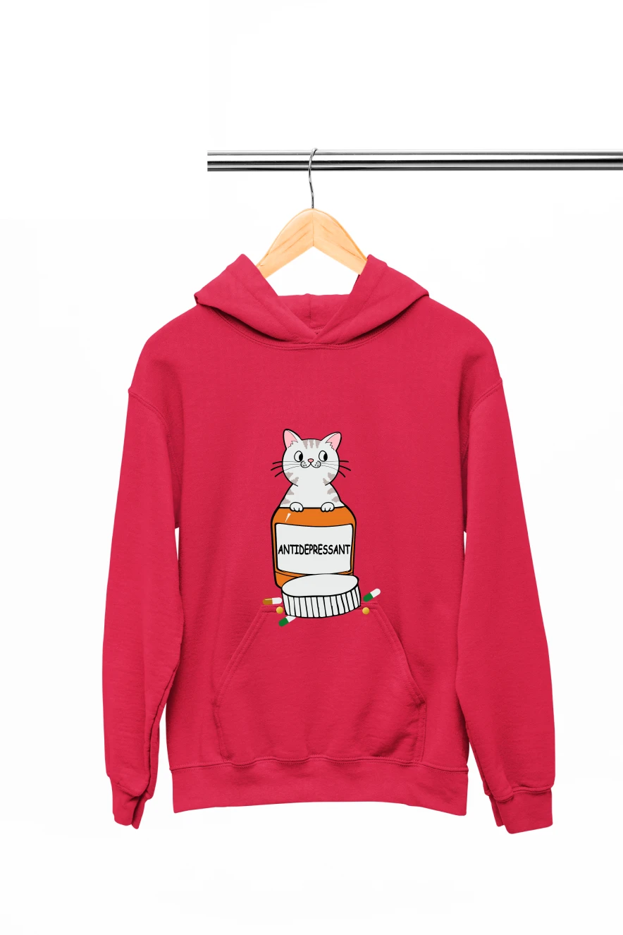 Antidepressant Hoodie (Red, S)