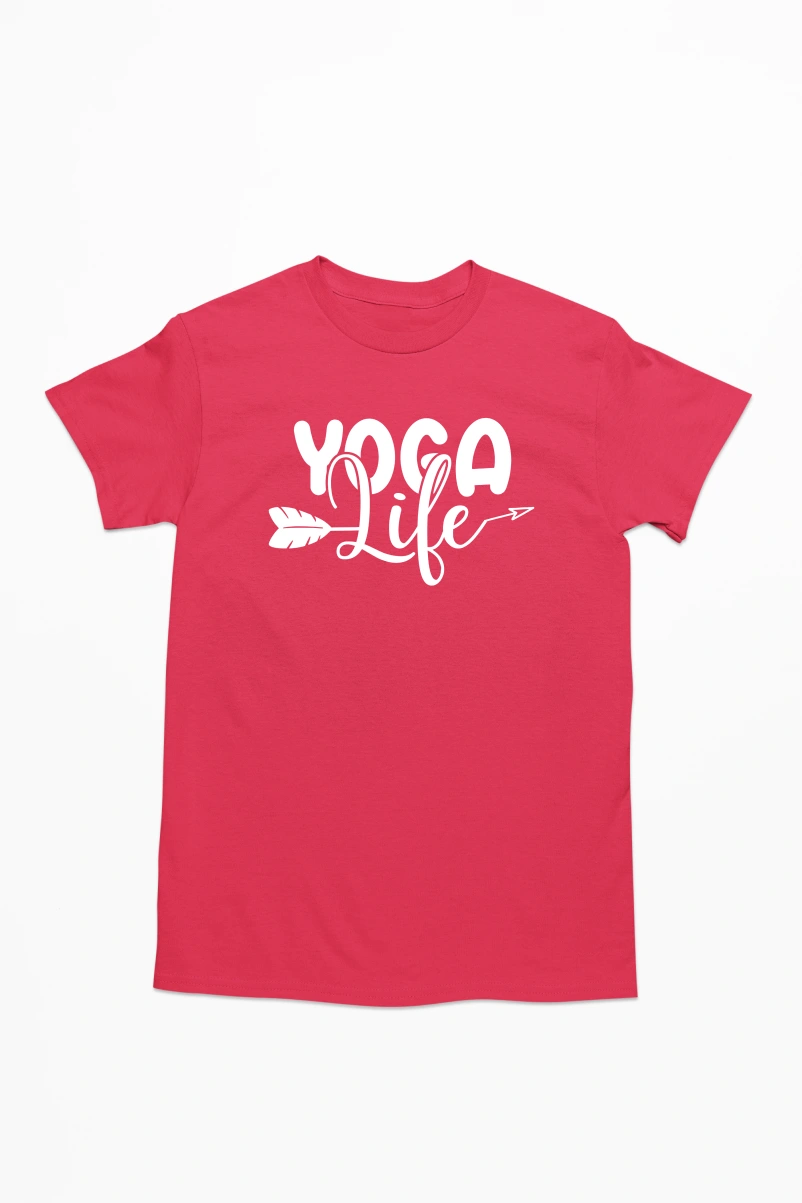 Yoga Life Men's Tshirt (Red, S)