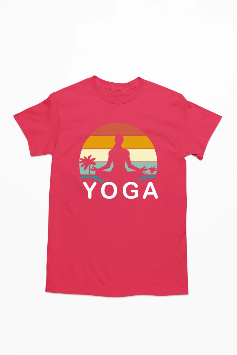 Yoga Men's Tshirt (Red, S)