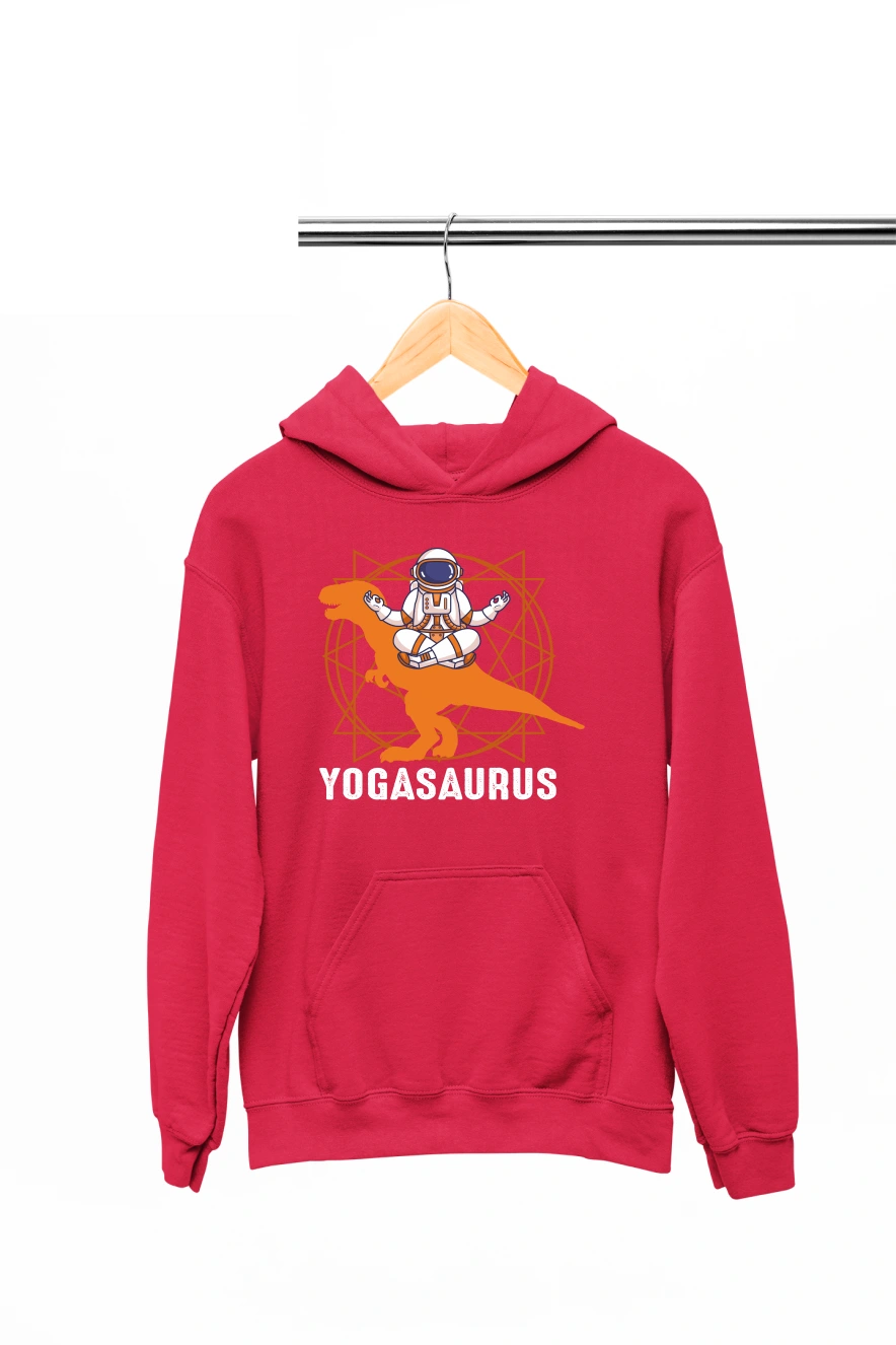 Yogasaurus Hoodie (Red, S)