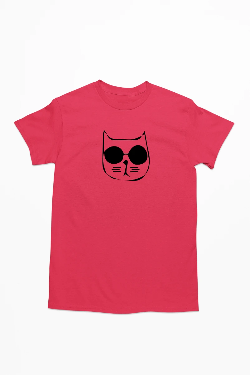 Don't Stress Meowt Men's Tshirt (Red, S)