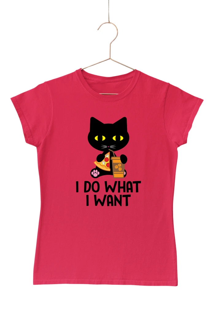 I Do What I Want Women's Tshirt (Red, S)