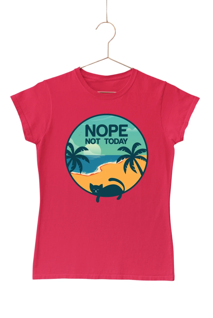 Nope Not Today Women's Tshirt (Red, S)