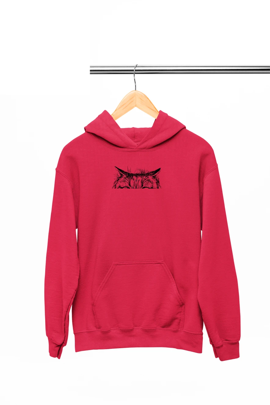 You Gotta Be Kitten Me Hoodie (Red, S)