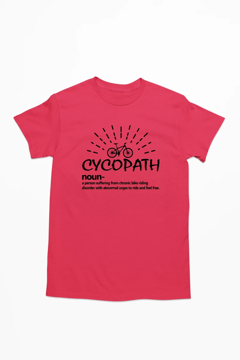 Cycopath Men's Tshirt (Red, S)