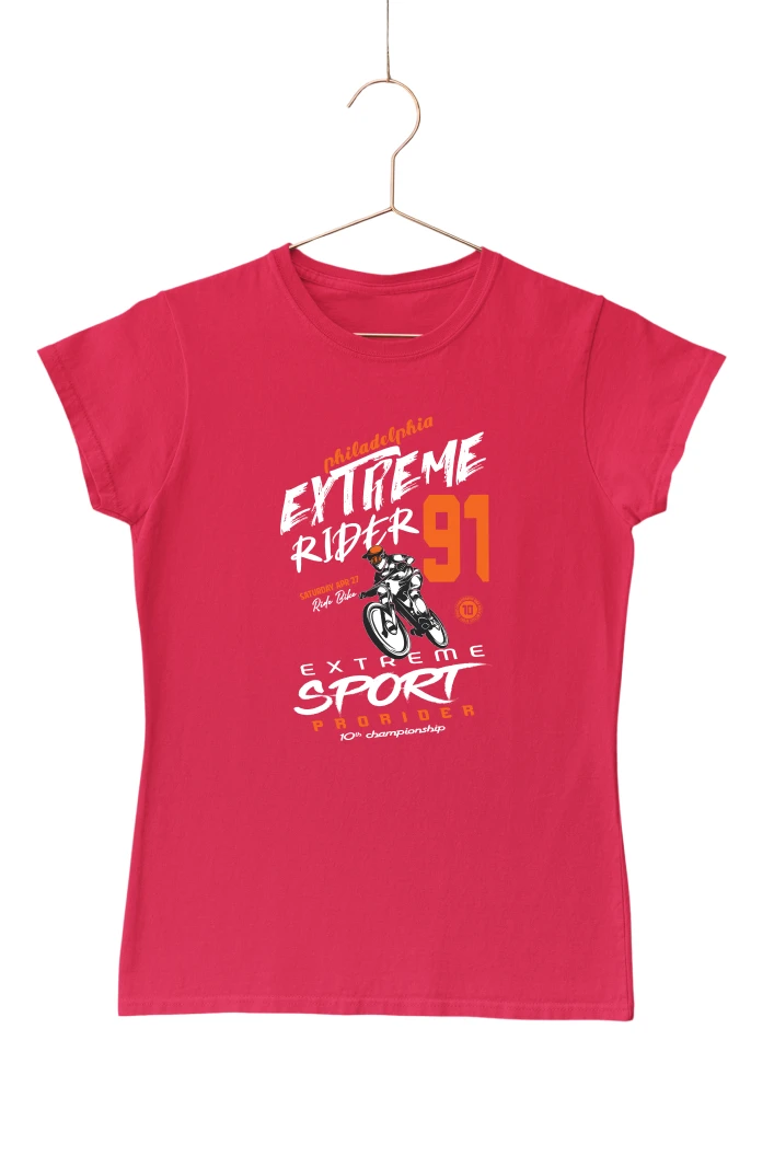 Extreme Sport Prorider Women's Tshirt (Red, S)