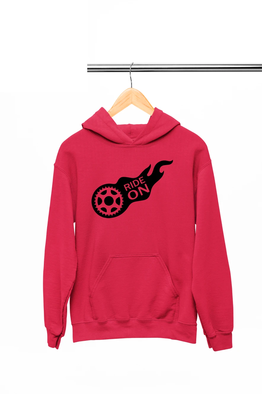 Ride On Hoodie (Red, S)