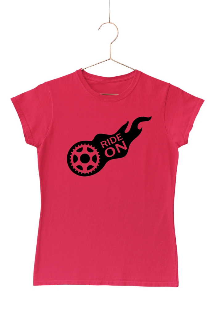 Ride On Women's Tshirt (Red, S)