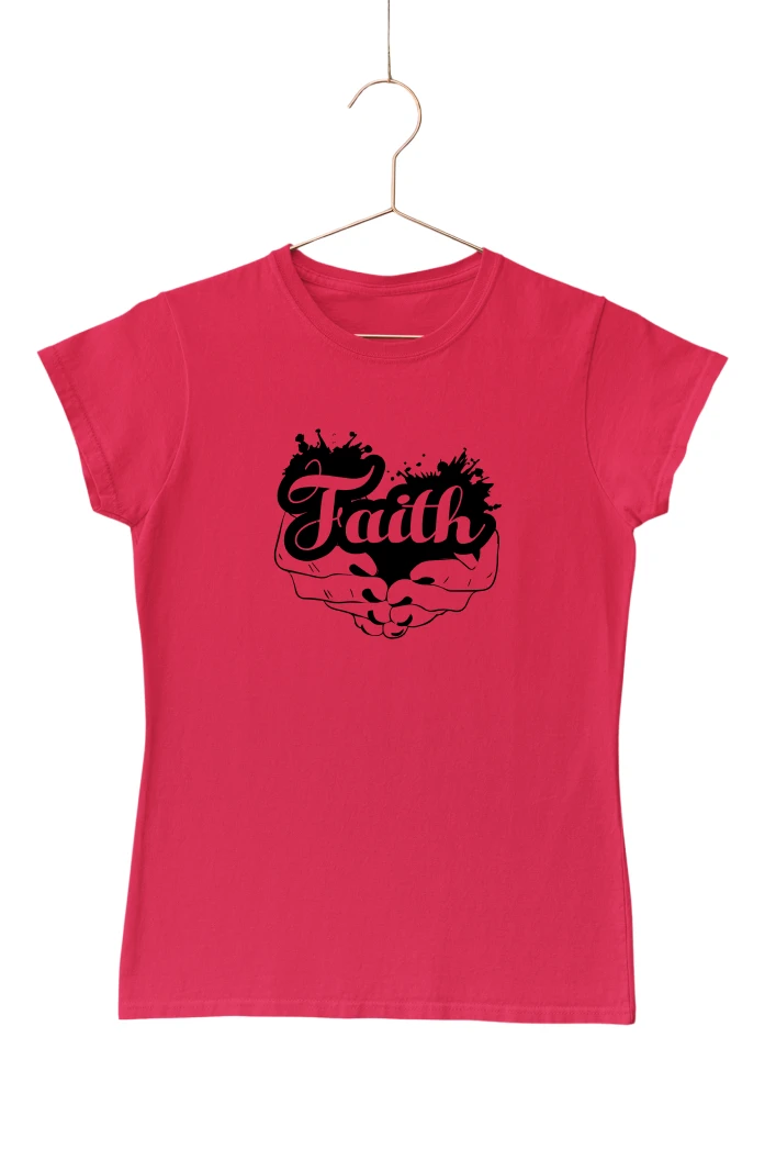 Faith Art Women's Tshirt (Red, S)