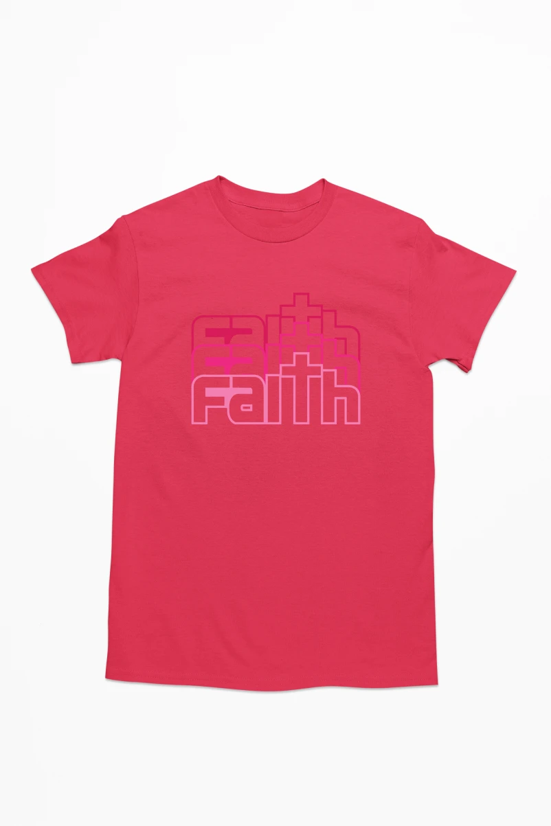 Faith v2 Men's Tshirt (Red, S)