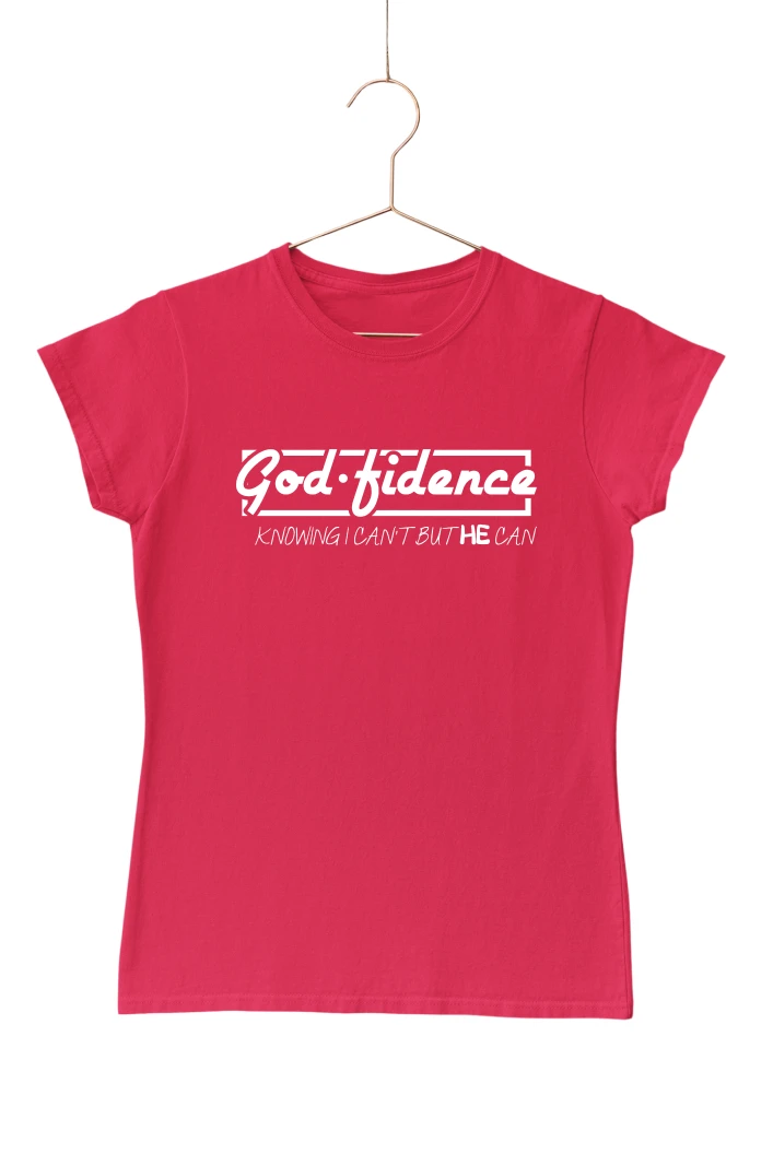 Godfidence Women's Tshirt (Red, S)