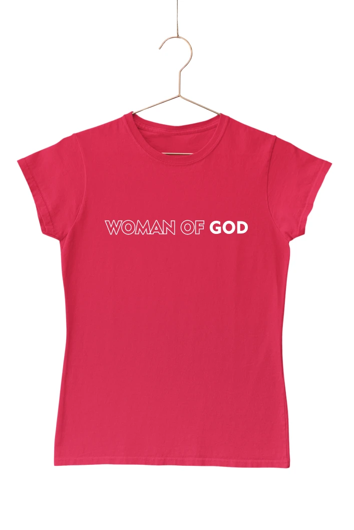 Woman of God Women's Tshirt (Red, S)