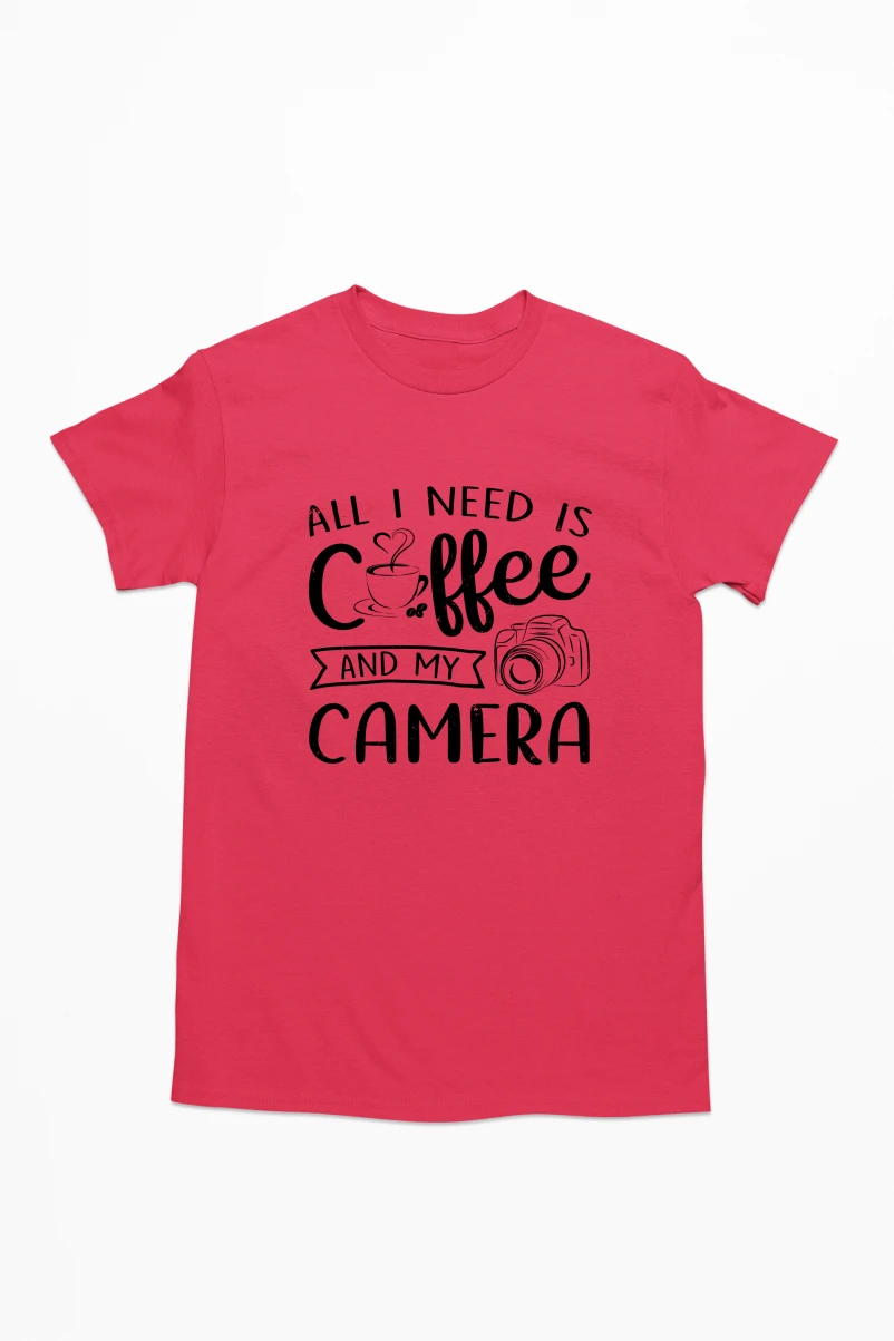 All I Need Is Coffee and My Camera Men's Tshirt