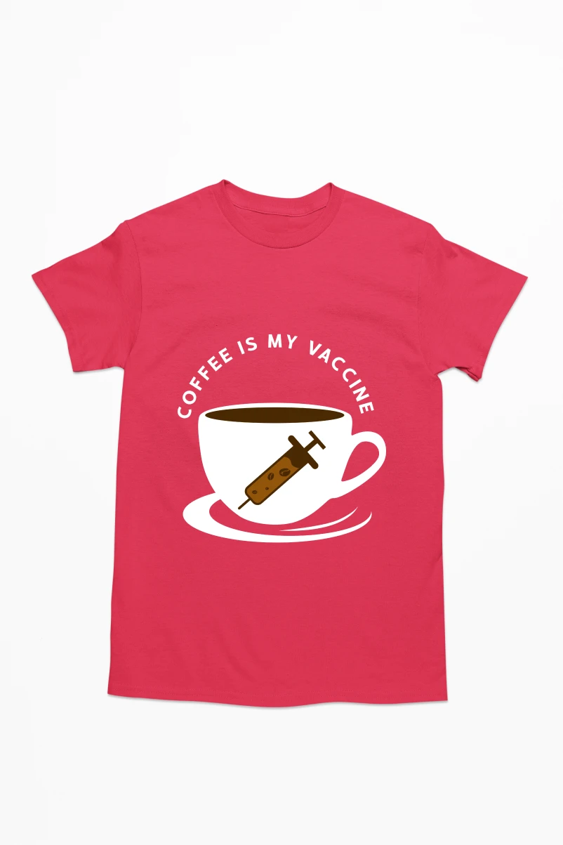 Coffee Is My Vaccine Men's Tshirt