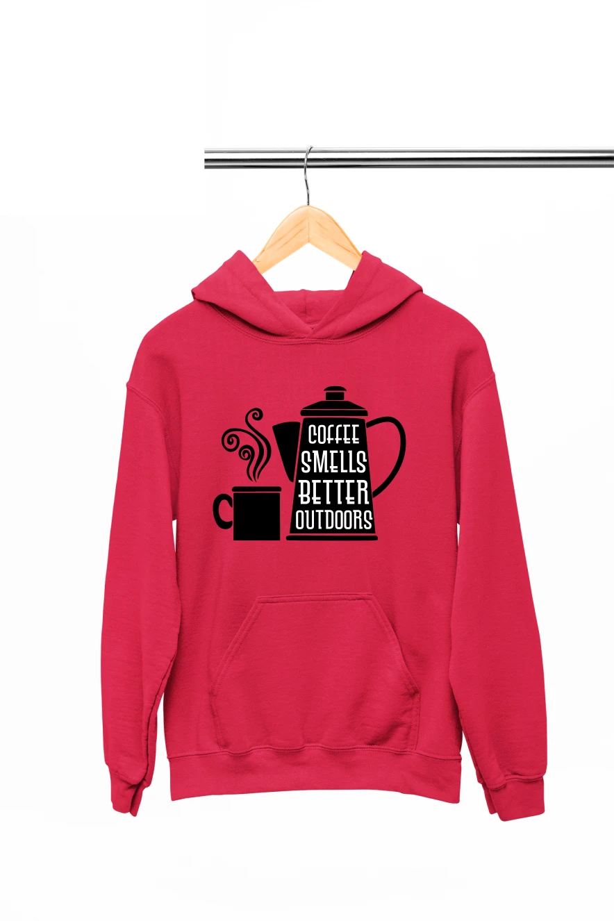 Coffee Smells Better Outdoors Hoodie