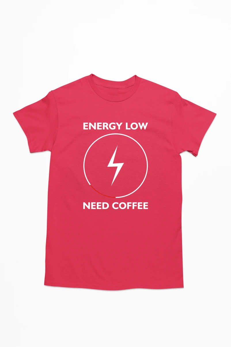 Energy Low Need Coffee Men's Tshirt
