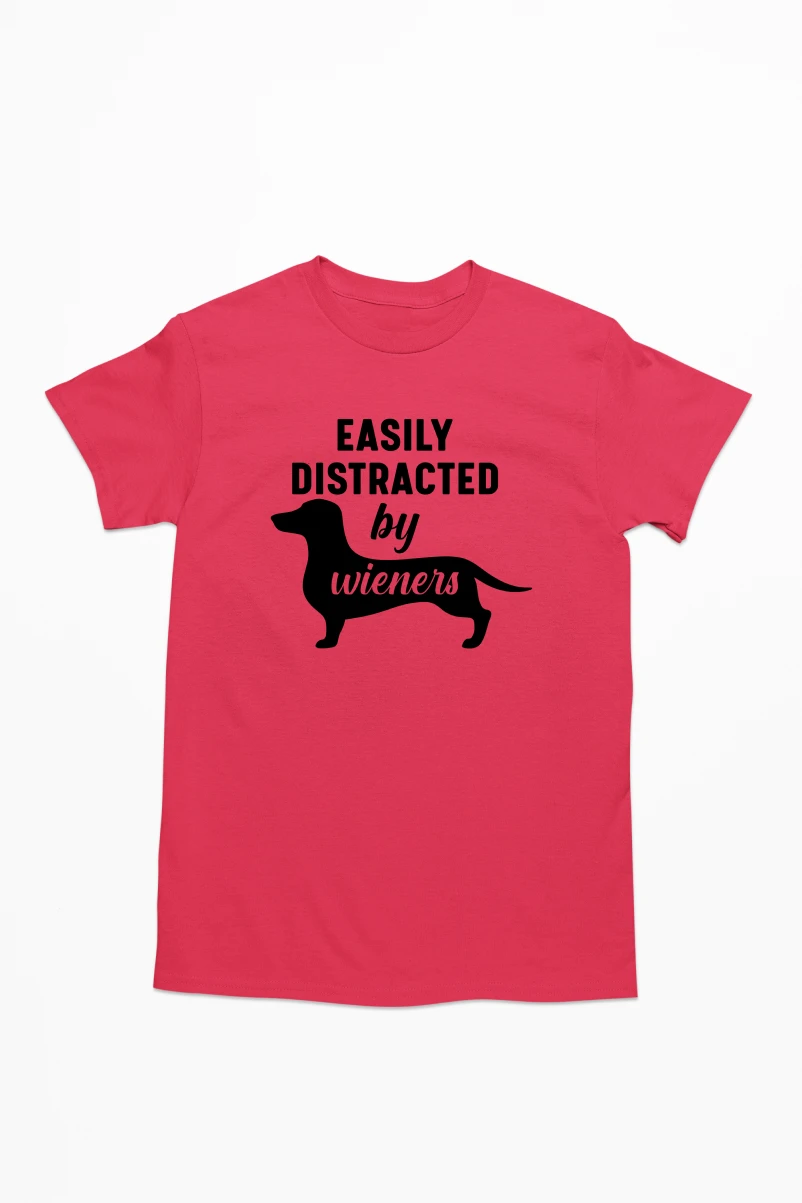 Easily Distracted By Wieners Men's Tshirt