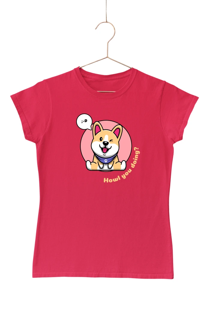 Howl You Doing Women's Tshirt (Red, S)