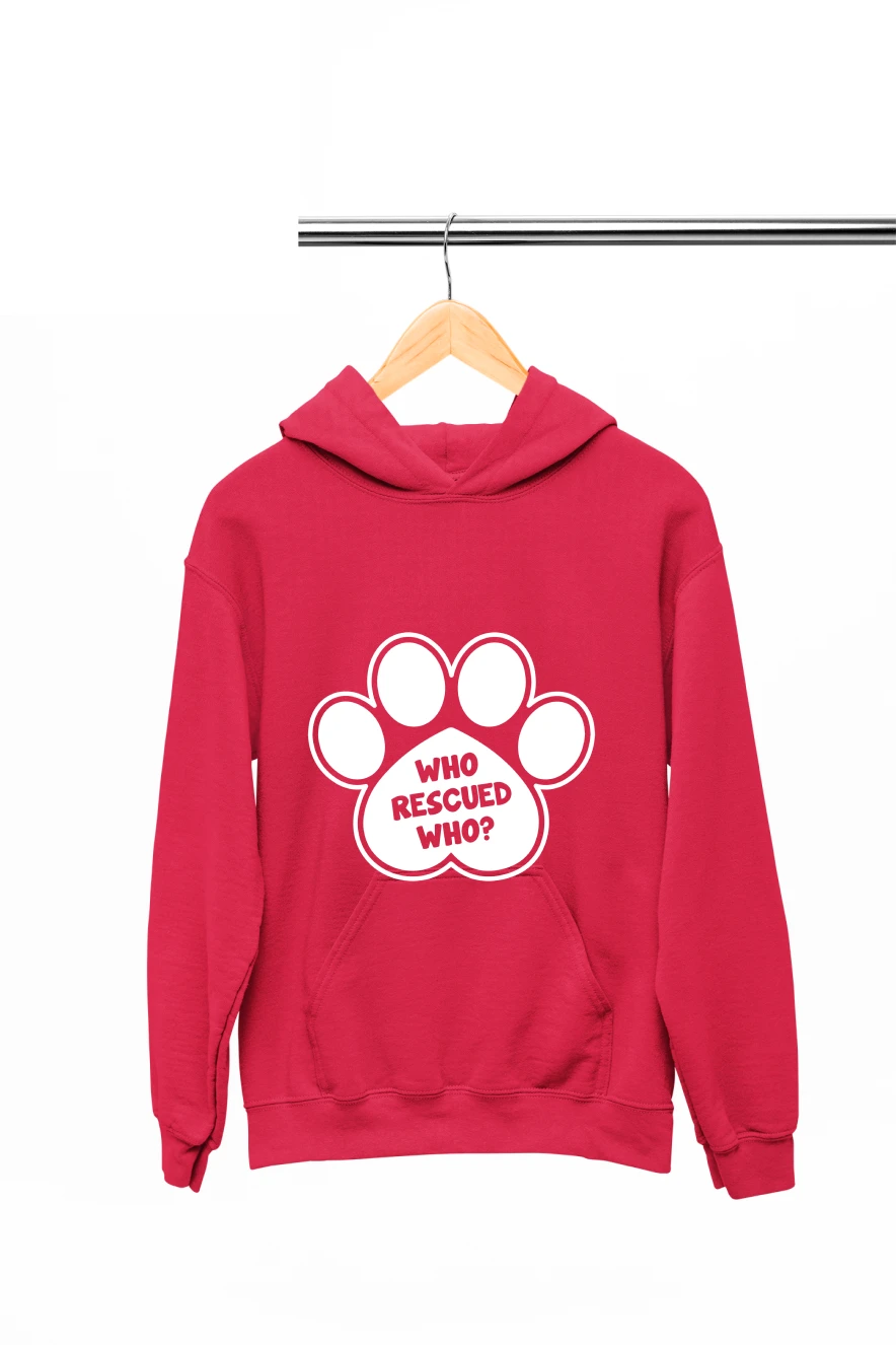 Who Rescue Who Hoodie (Red, S)