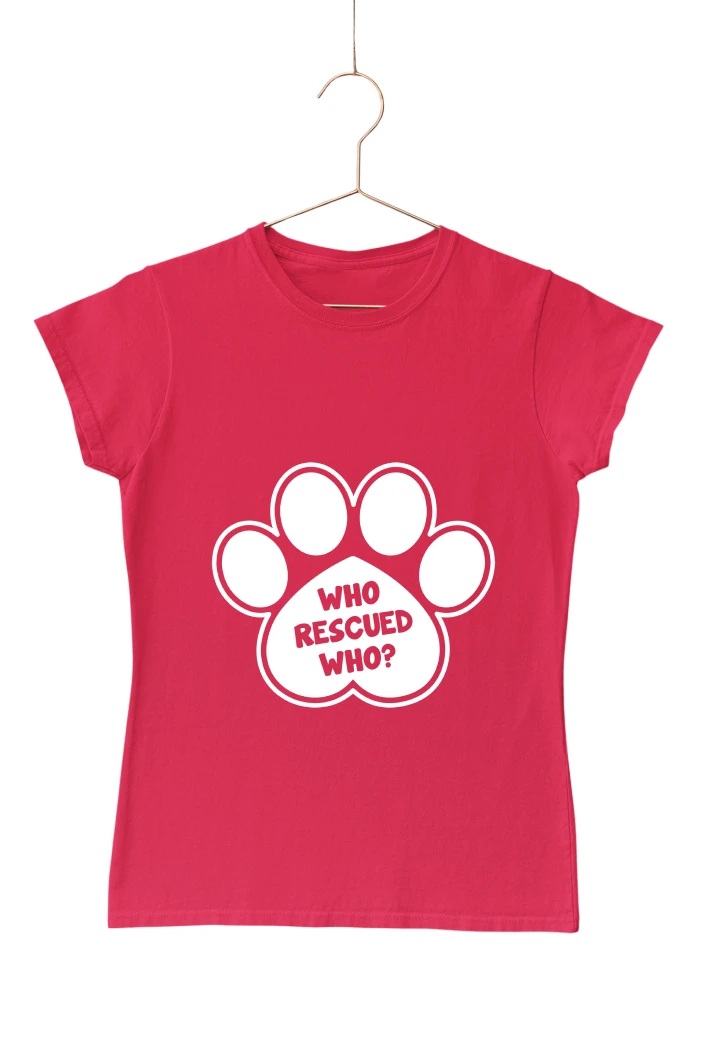 Who Rescue Who Women's Tshirt (Red, S)