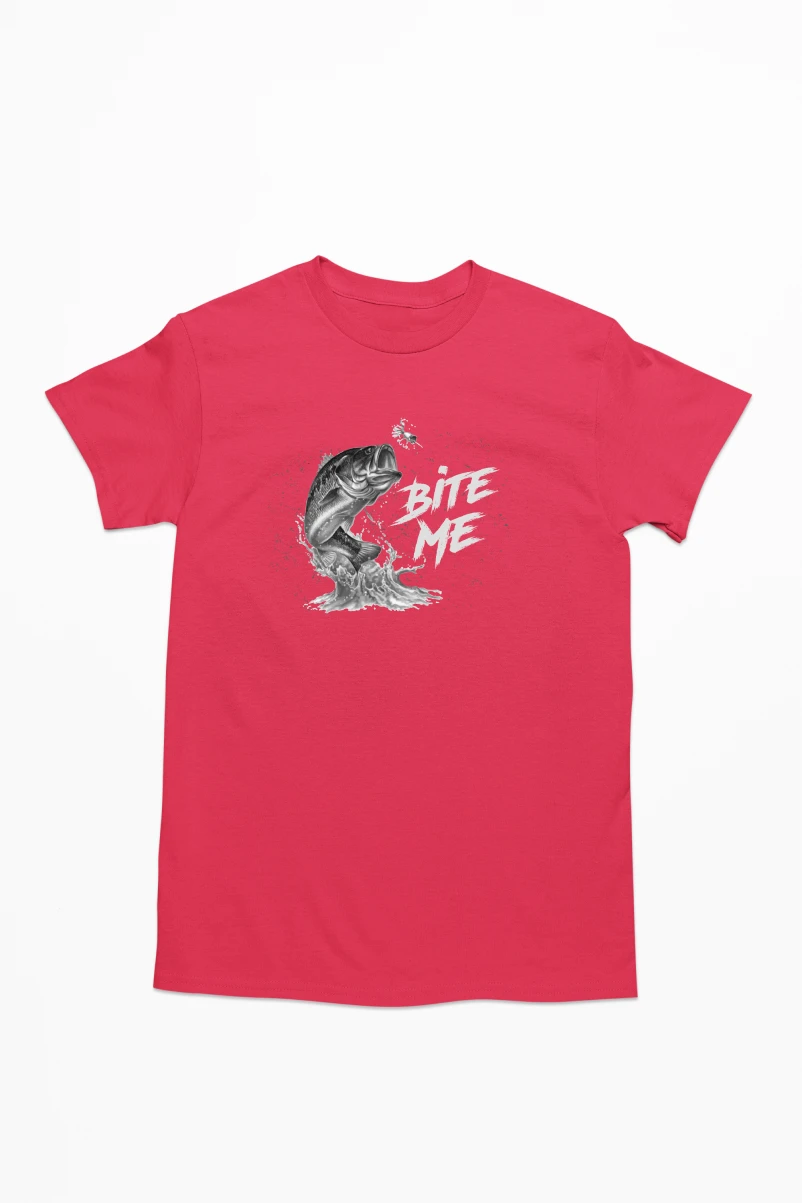 Bite Me Men's Tshirt (Red, S)