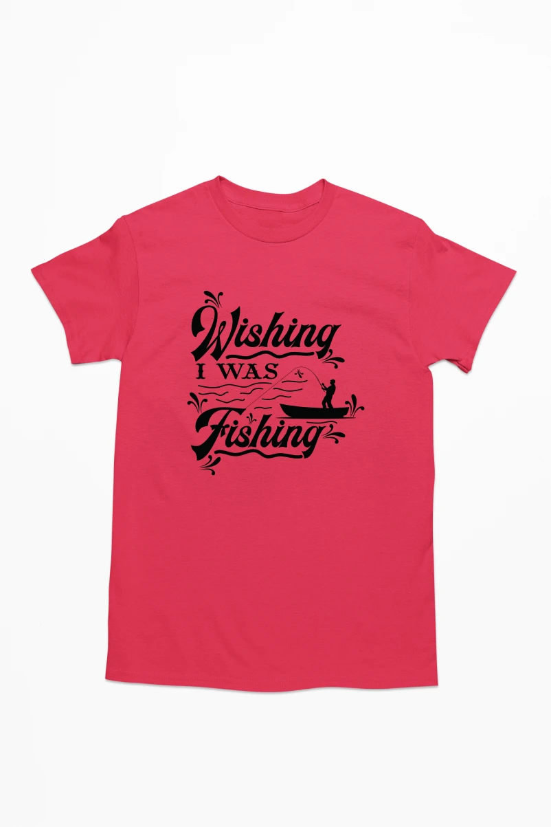 Wishing I was Fishing Men's Tshirt