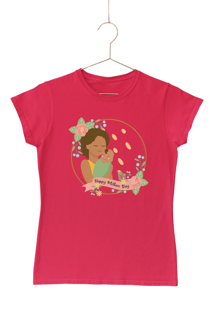 Happy Mother's Day v2 Women's Tshirt (Red, S)