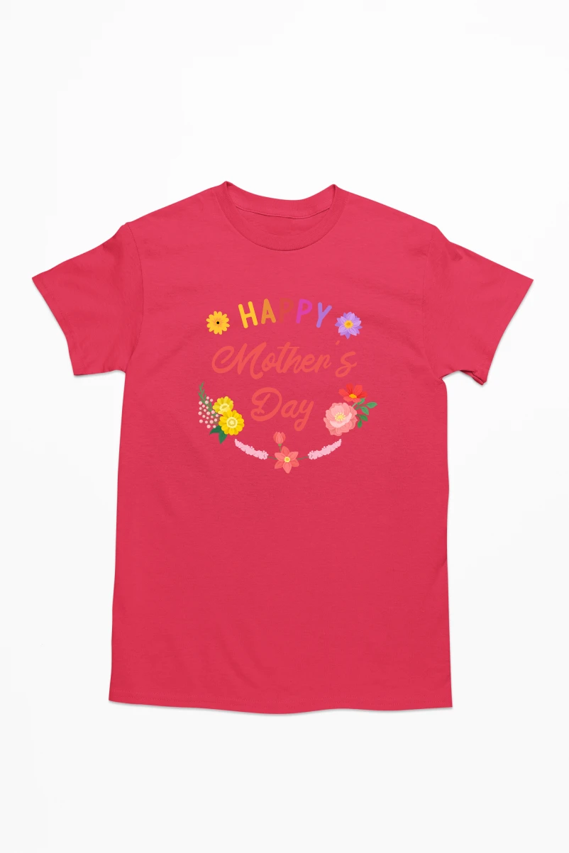 Happy Mother's Day Men's Tshirt (Red, S)
