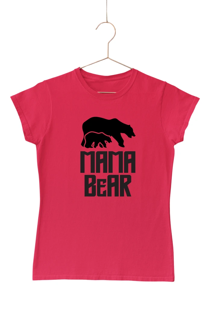 Mama Bear v2 Women's Tshirt (Red, S)