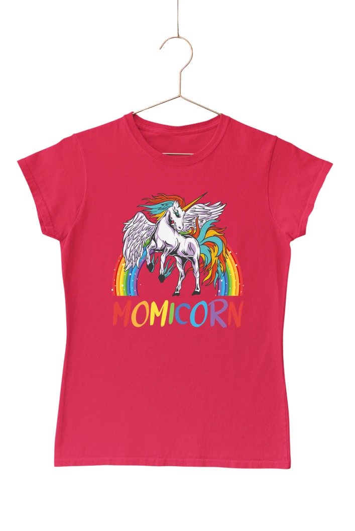 Momicorn Women's Tshirt (Red, S)