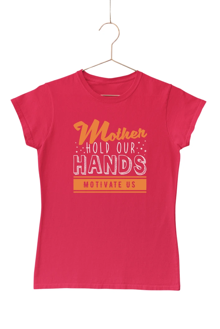 Mother Hold our Hands  Women's Tshirt (Red, S)