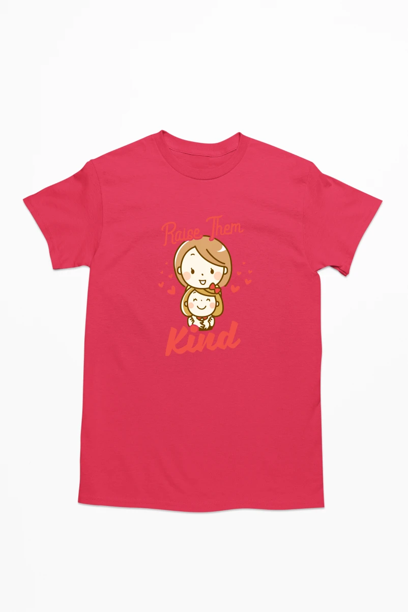 Raise Them Kind Men's Tshirt (Red, S)