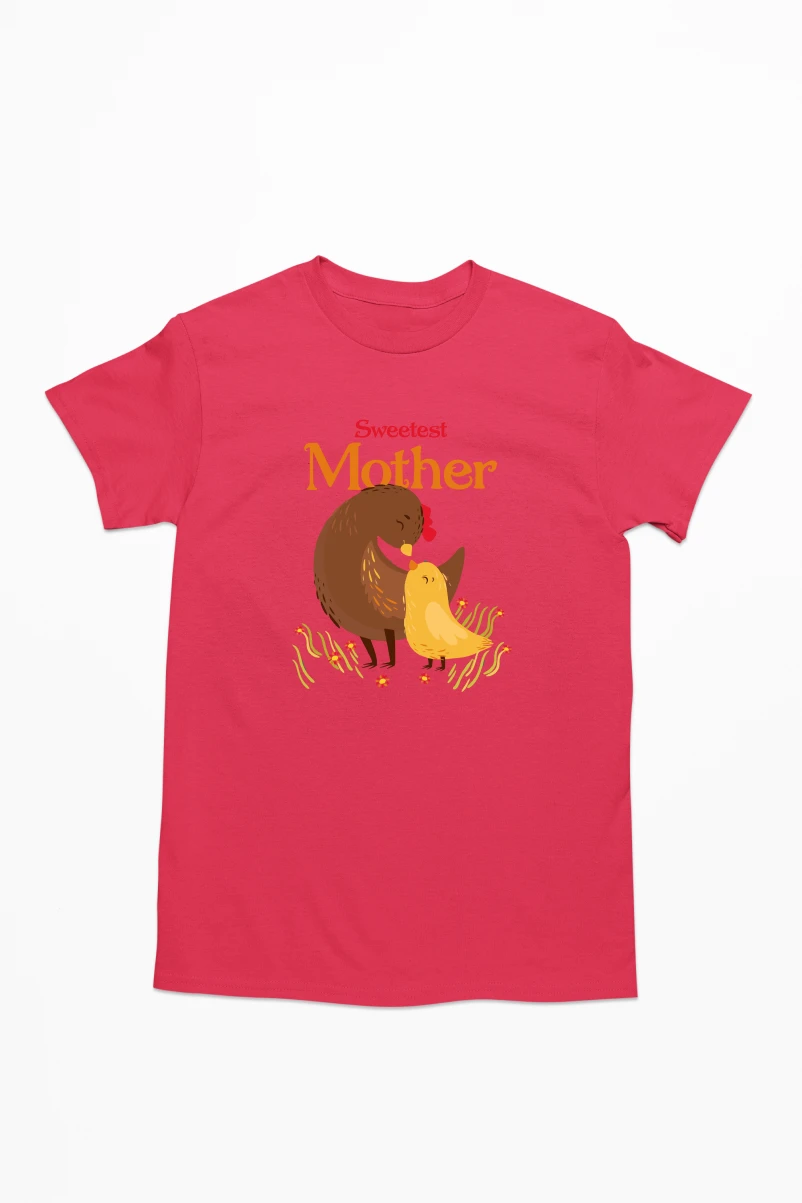 Sweetest Mother Men's Tshirt (Red, S)