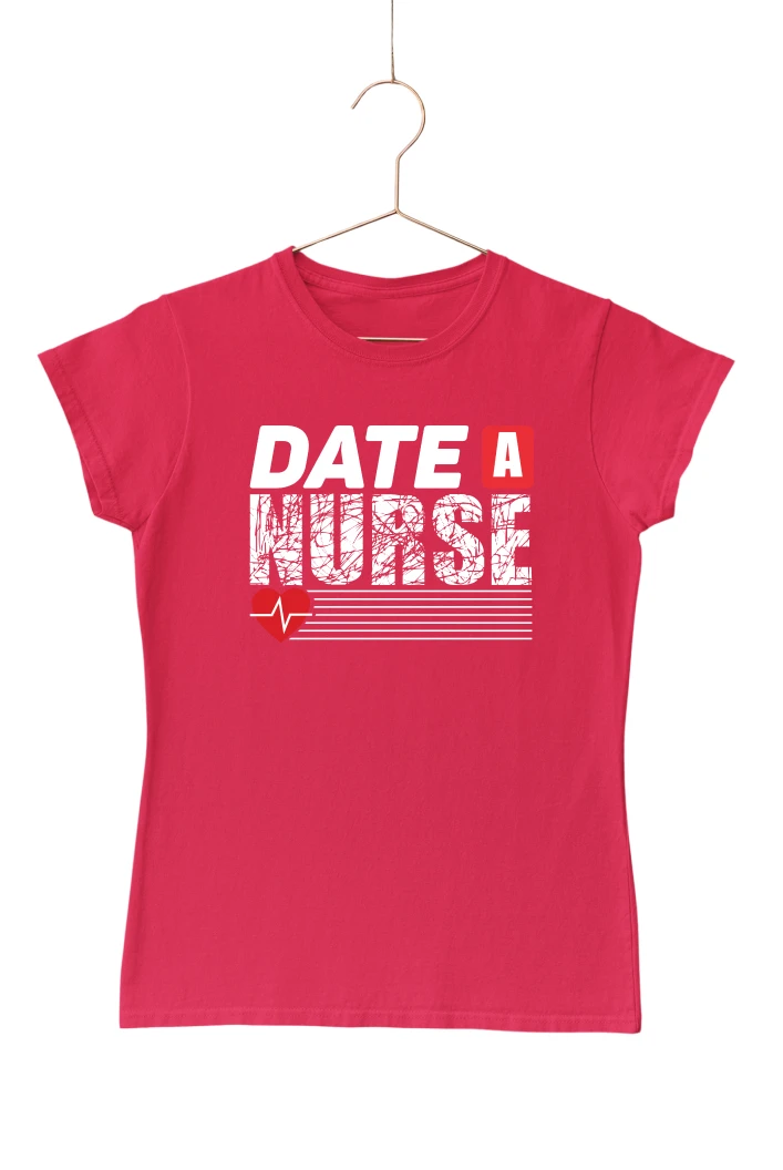 Date a Nurse Women's Tshirt (Red, S)