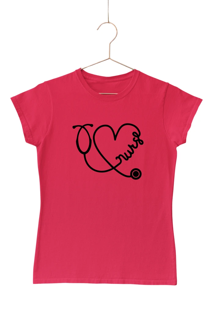 Nurse Art Women's Tshirt (Red, S)