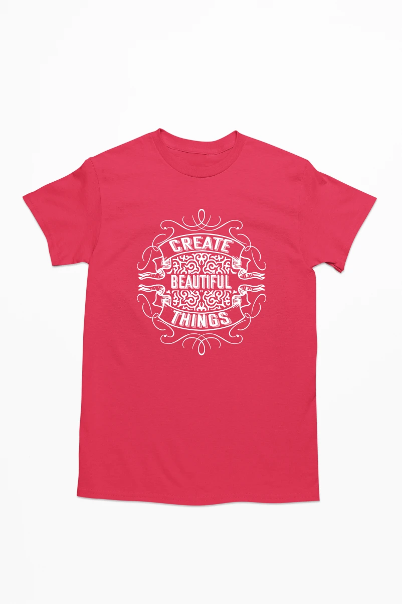 Create Beautiful Things Men's Tshirt (Red, S)