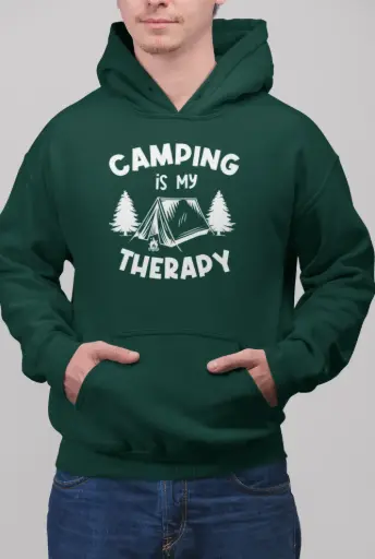 Camping Is My Therapy Hoodie