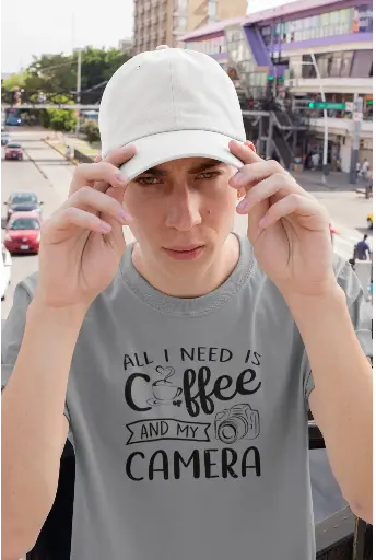 All I Need Is Coffee and My Camera Men's Tshirt