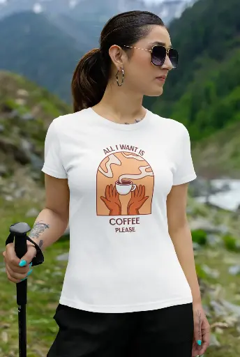 All I Want Is Coffee Please Women's Tshirt