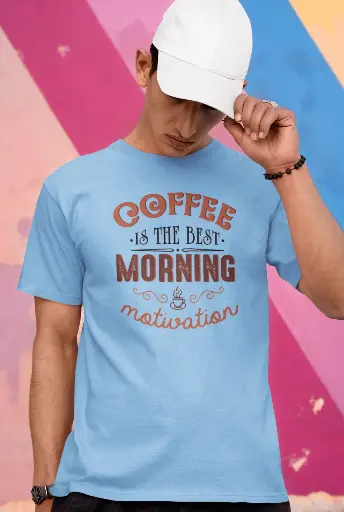 Coffee Is The Best Morning Motivation Men's Tshirt