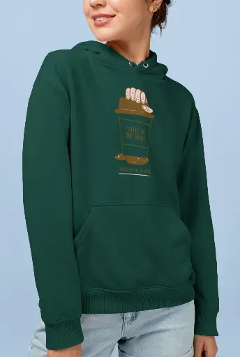 Coffee On One Hand Confidence In the Other Hoodie