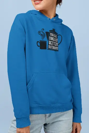 Coffee Smells Better Outdoors Hoodie