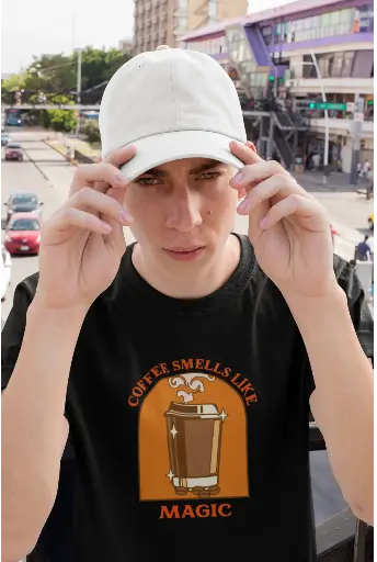Coffee Smells Like Magic Men's Tshirt