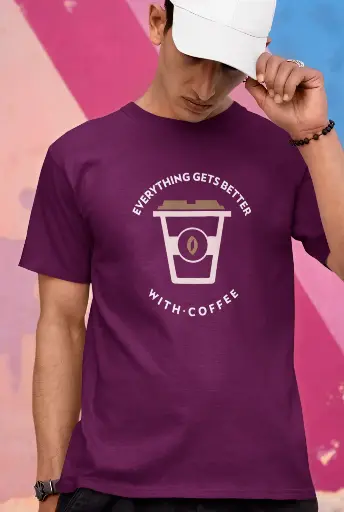 Everything Gets Better With Coffee Men's Tshirt