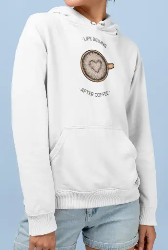 Life Begins After Coffee Hoodie